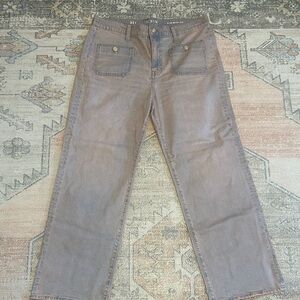 J. Crew Pink Tint Wide Leg Jeans 32 Tall